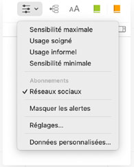 Logiciel Antidote 12 - Formatage pour les réseaux sociaux